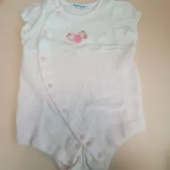 ファミリア 60 ロンパース 半袖 夏用 パイル地 ピンク女の子