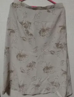 花柄フレアースカート