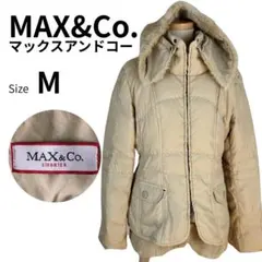 MAX&Co. フード付 ジャケット M ベージュ 冬物 防寒