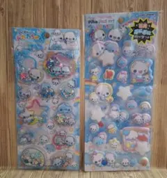 [正規品]ぷくぷくあわわちゃん　スパンコールパーティ　ピカプニシール