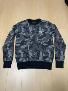 Callaway カモフラージュデザイン クルーネックセーター