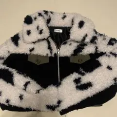 EVRIS フリースショートジャケット FREE 黒・白・グレー