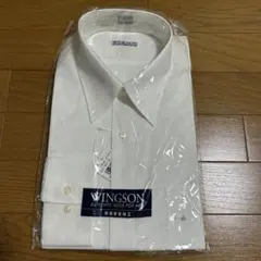 WINGSON ホワイト 長袖ワイシャツ 39-80
