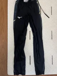 Mizuno 陸上用ロングタイツ 黒 サイドジッパー付き