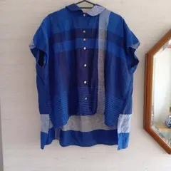 うさとの服　トップス　半袖　ハイネック　貫頭衣 うさとの服 トップス 半袖 ハイネック 貫頭衣 - メルカリ