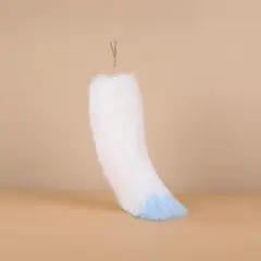 99 しっぽキーホルダー 青 ブルー ファー しっぽ ギャル 平成レトロ 可愛い