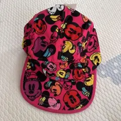ディズニー　ミニー　キャップ　帽子　ピンク　レトロ