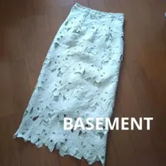 BASEMENT レース　スカート　ロング　オフィカジ　キレイめ　タグ付きのサムネイル