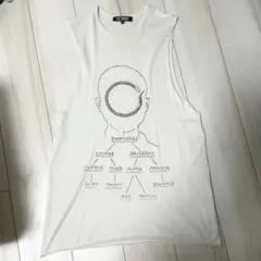 【宗教期】ラフシモンズ　04ss タンクトップ　ストーンネックレス　プリント RAF SIMONS(ラフシモンズ) / 04SS/宗教期/ストーンビーズ