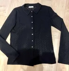 ◆週末値下【美品】Green Label Relaxing レースプルオーバ　黒