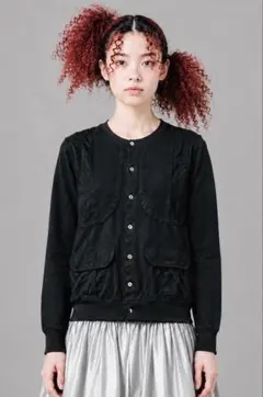 ZUCCa ポケット　カーディガン ブラック 黒　日本製 Mのサムネイル
