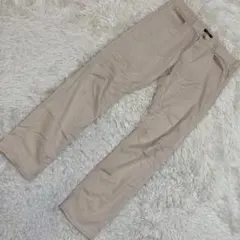 BEAMS HEART カジュアルパンツ ベージュ L シンプル 着回し