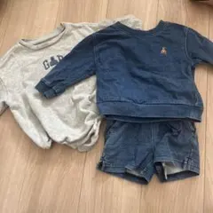 グレー・ネイビー トレーナーセット