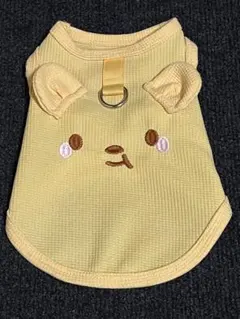犬服 黄色 クマちゃんデザイン
