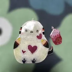 ハンドメイド レジン ペンダントトップ 2点セット