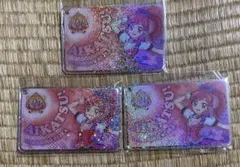 アイカツ！　ファン証明書デザインキーホルダー　音城セイラ　3点セット