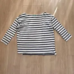 earth music&ecology ボーダー柄 七分袖カットソー