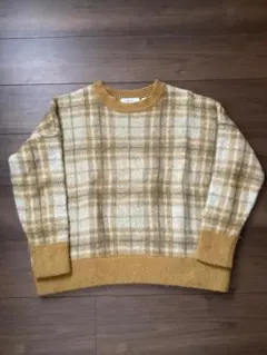 nico and...　チェック柄ニットセーター　サイズ3