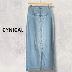 CYNICAL　シニカル　デニムタイトスカート　センターボタンのサムネイル