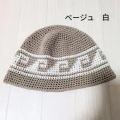 クラッシャーハット バケットハット グランジ 帽子 古着 クロシェハット 波帽子