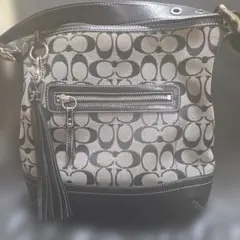 Coach ショルダーバッグ ブラック/グレー