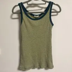 earth music & ecology M タンクトップ ストライプ