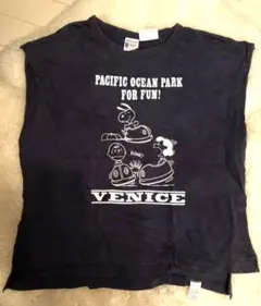 【ビンテージピーナッツ】スヌーピーネイビー袖なしTシャツのサムネイル