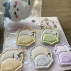 ちいかわおしりもっちりフレークシール5種／はさむんです。デラックス ハチワレ