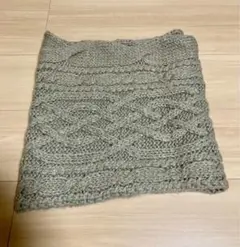 アーバンリサーチ　ケーブル編み ネックウォーマー グレー