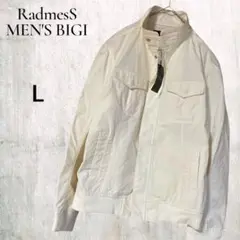 【未使用タグ付き】ラッドメスメンズビギ　 ジャケット ブルゾン　白　L