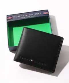 TOMMY HILFIGER 二つ折り財布 ブラック 箱付き