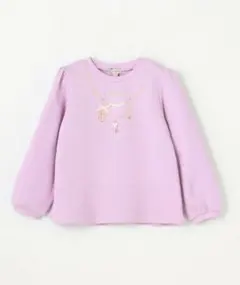 新品　100★エニィファム★ らくっトレーナー　　裏毛 ネックレス トレーナー