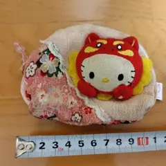 ハローキティ 花柄ポーチ 約10cm