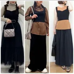 GU ジーユー リブニットクロップドタンクトップ ブラック L 未使用