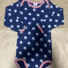 【 星柄長袖ロンパース ／ petit Bateau 】