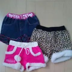 ショートパンツ3枚、100㌢★