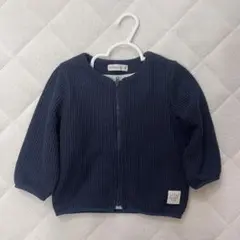 新品未使用 conoco ネイビー ニット ジップアップ パーカー アウター