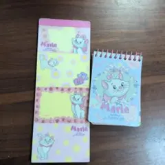ディズニー マリーちゃん メモ帳 平成レトロ レア - メルカリ