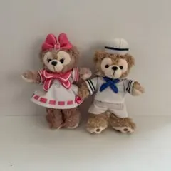 ダッフィー　シェリーメイ　ぬいぐるみバッジセット