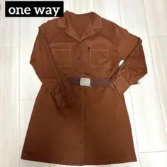 a*i様 【one way】 ガチャベルト付きシャツワンピース