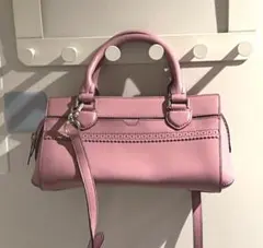 限定価格　コールハーン　2wayショルダーハンドバッグ　ローズピンク　本革