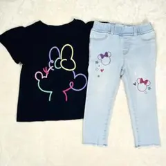babyGAP Disney デニムレギンス Tシャツ 2点セット 100