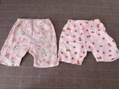 ピンク ボトムス 2点セット　80サイズ　アンパンマン　苺　女の子　綿100%