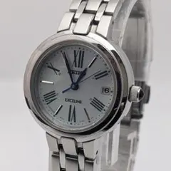 【良品】 SEIKO エクセリーヌ 電波ソーラー レディース シェル文字盤のサムネイル