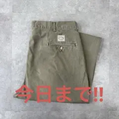 90s ラルフローレン ポロチノ 初期タグ チノパン カーキ ツータック 