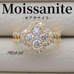 【Rose*さま専用】モアサナイト リング クローバー《約7号》