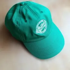 グリーン刺繍ロゴキャップ
