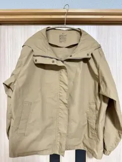 無印（MUJI）撥水フードジャケット　XS-S ブラウン