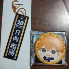 ハイキュー タイトーくじ 日向翔陽 フライトタグ ふわふわ缶バッジ