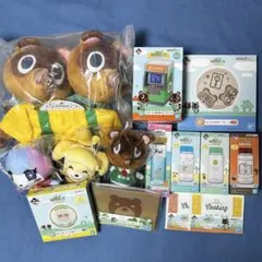 どうぶつの森　つぶきち　貯金箱　タヌポート まめきち　一番くじ　あつ森　ベル袋 どうぶつの森 つぶきち 貯金箱 タヌポート まめきち 一番くじ あつ森